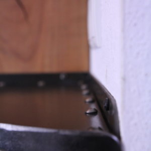 Garderobe geschmiedet Altholz